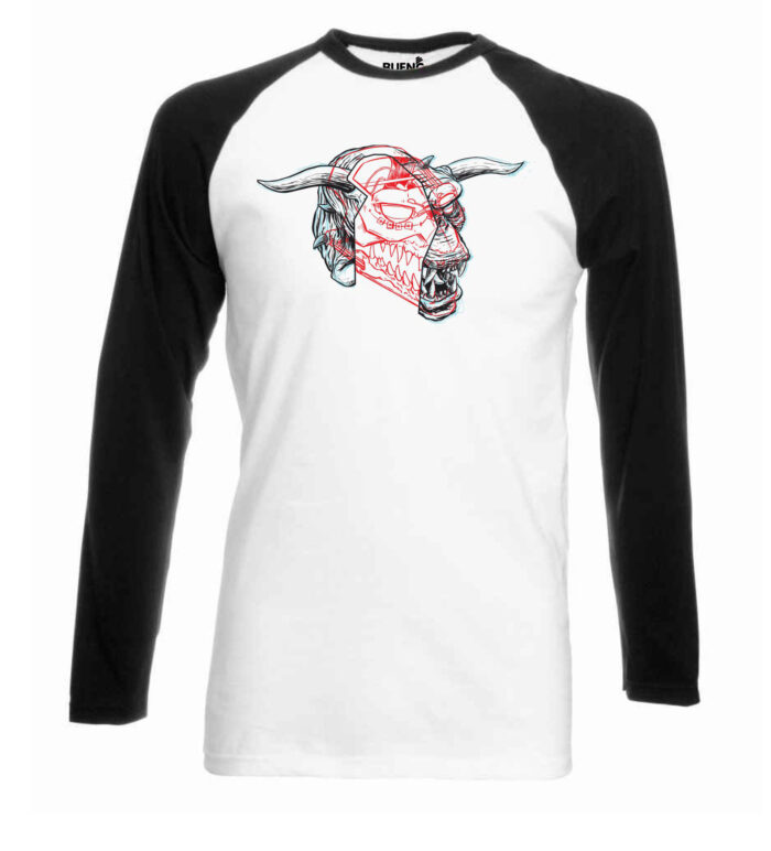 Baseball T-shirt-B&W-Terror Dog