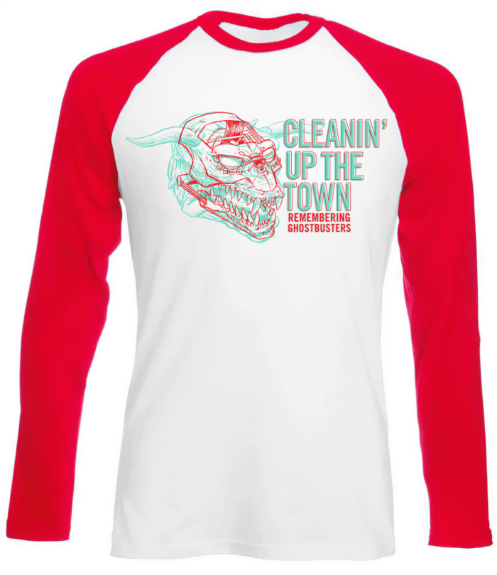 Baseball T-shirt-Red-CUTT Terror Dog