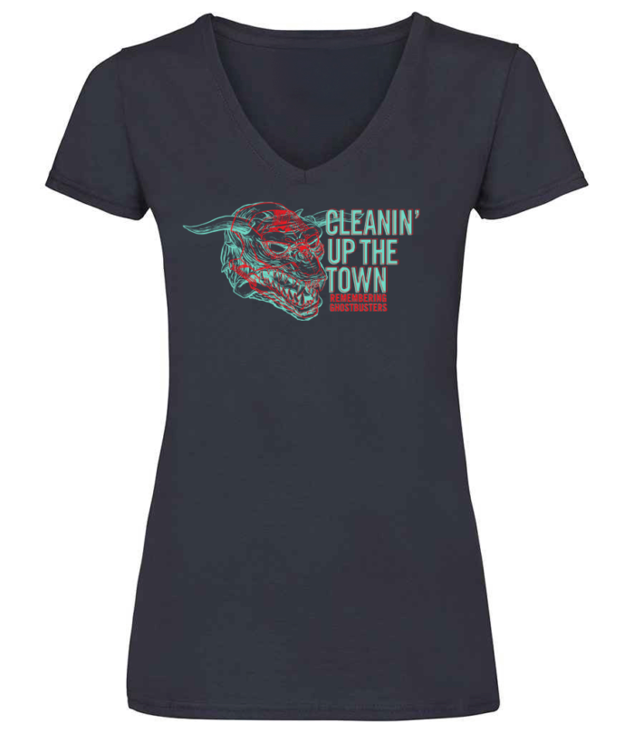 Ladies Fit T-shirt-Black- CUTT Terror Dog