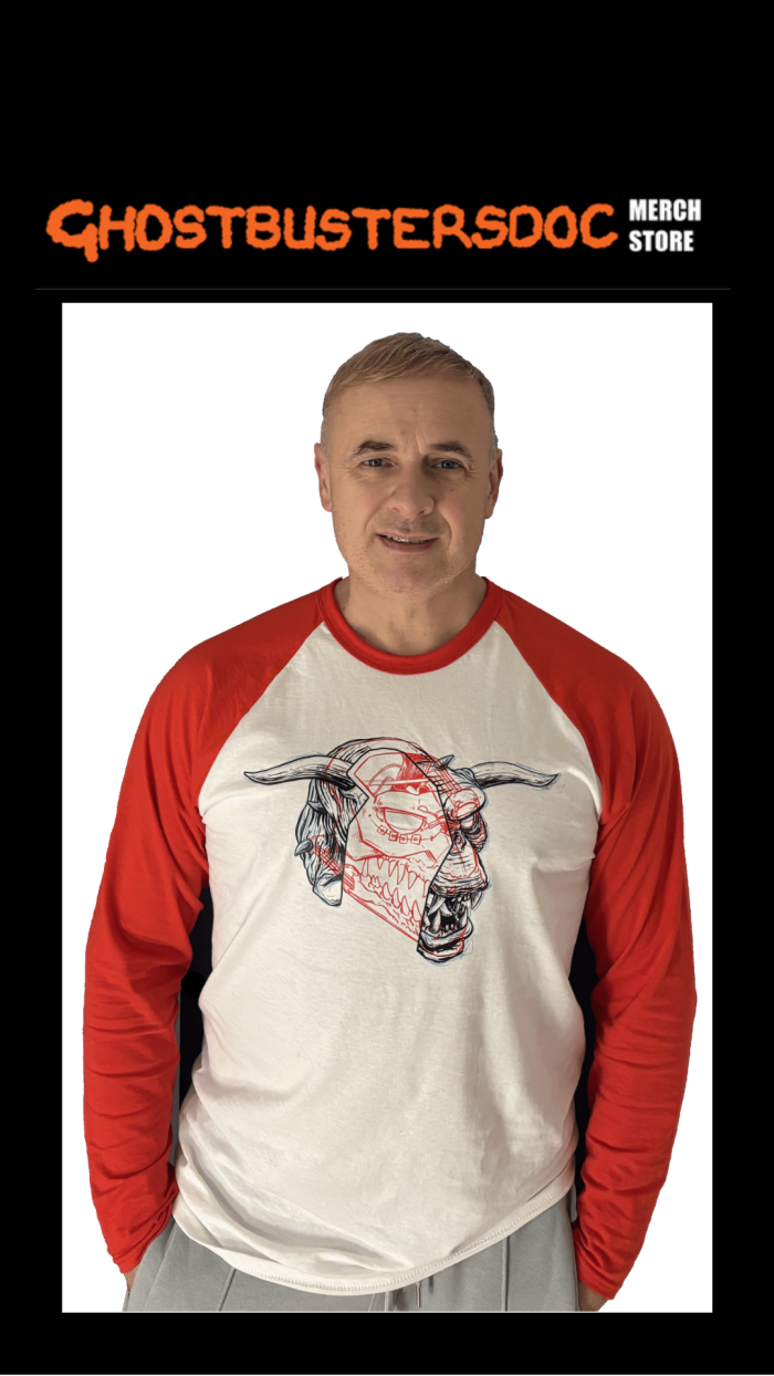 Andy Oliver GhostbustersDoc Terror Dog Baseball Tee
