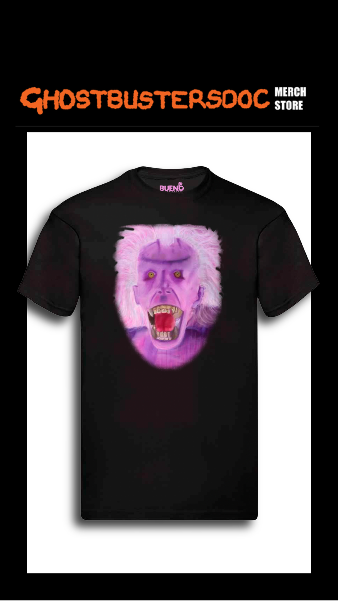 GhostbustersDoc Library Ghost-1-Black T-shirt
