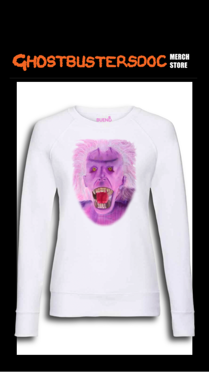 GhostbustersDoc Library Ghost-5-White Ladies Fit Long Sleeve