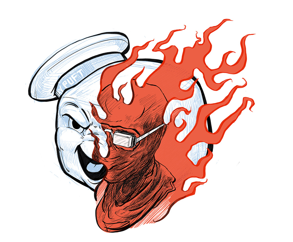 Stay Puft on Fire