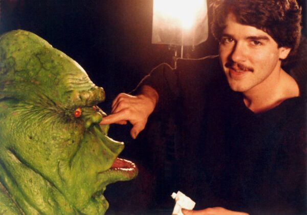 Steve Johnson 1983-with Ghostbusters Slimer aka Onionhead
