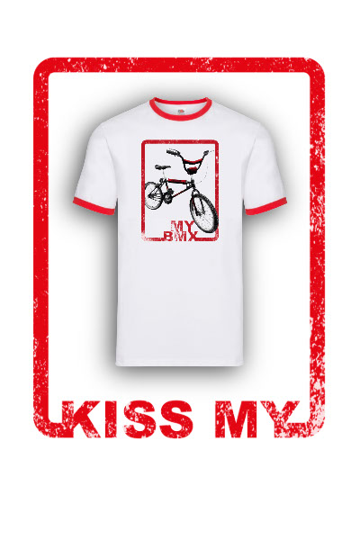 Kiss My T-shirt range-1-BMX Red