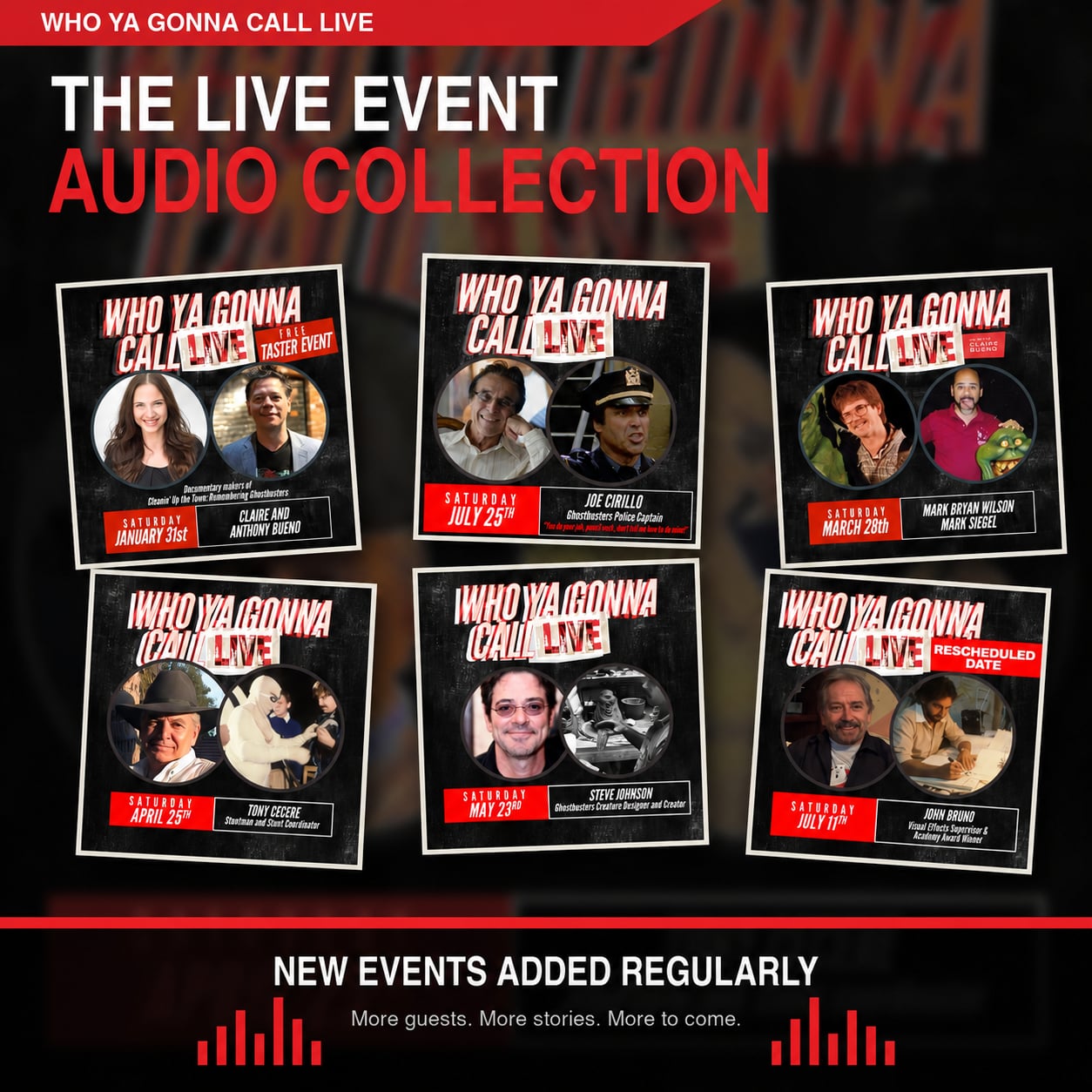 Who Ya Gonna Call... Live on demand
