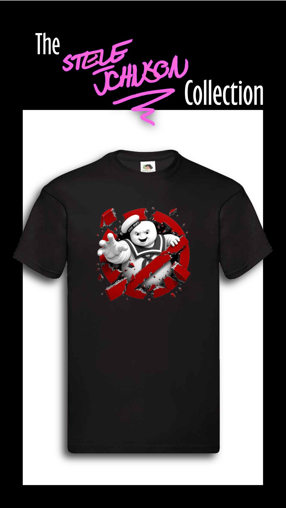 Steve Johnson Tees-5 Stay Puft Marshmallow Man